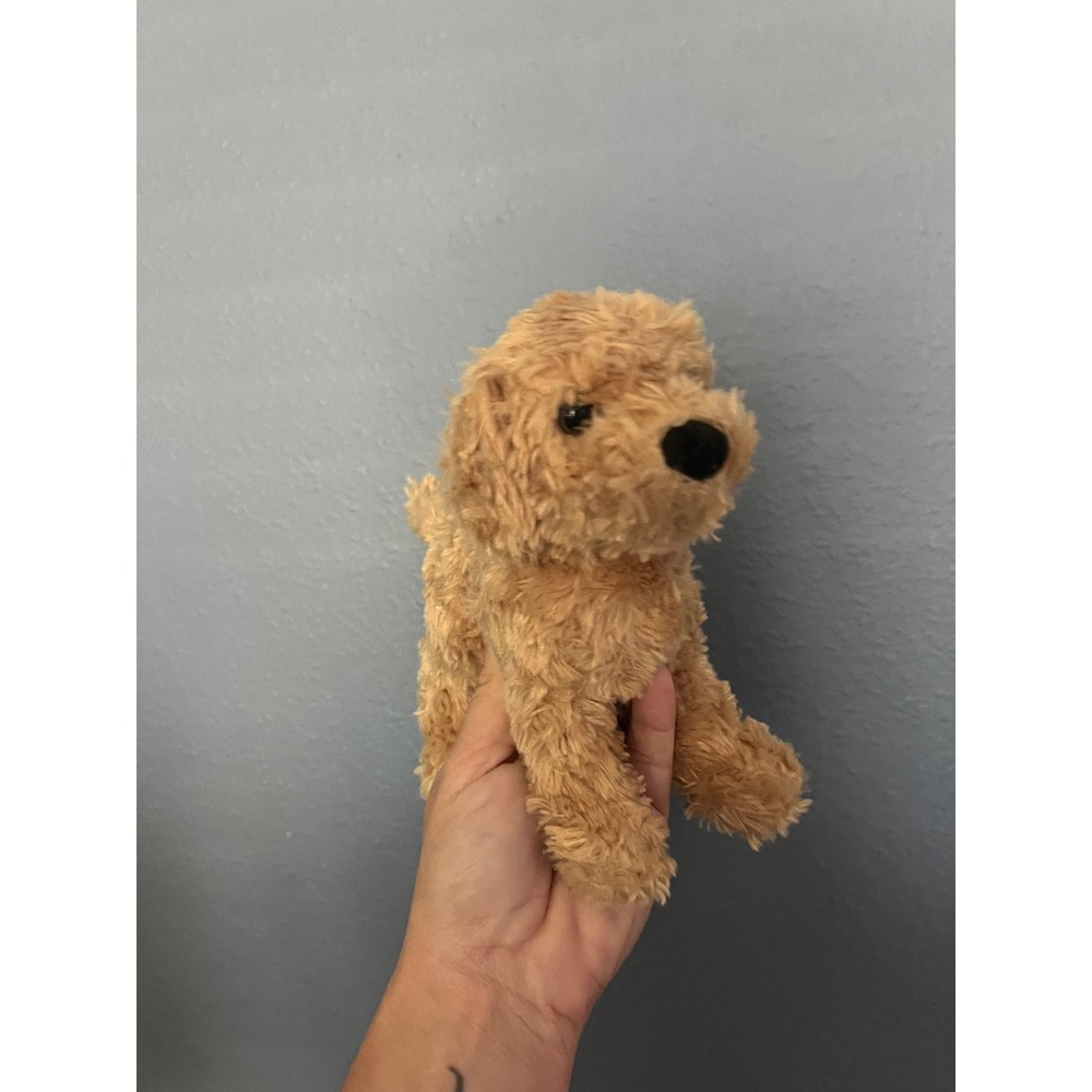 Douglas Cuddle Toys Goldendoodle Plush Tan Curly Hair Puppy Dog Stuffed Animal